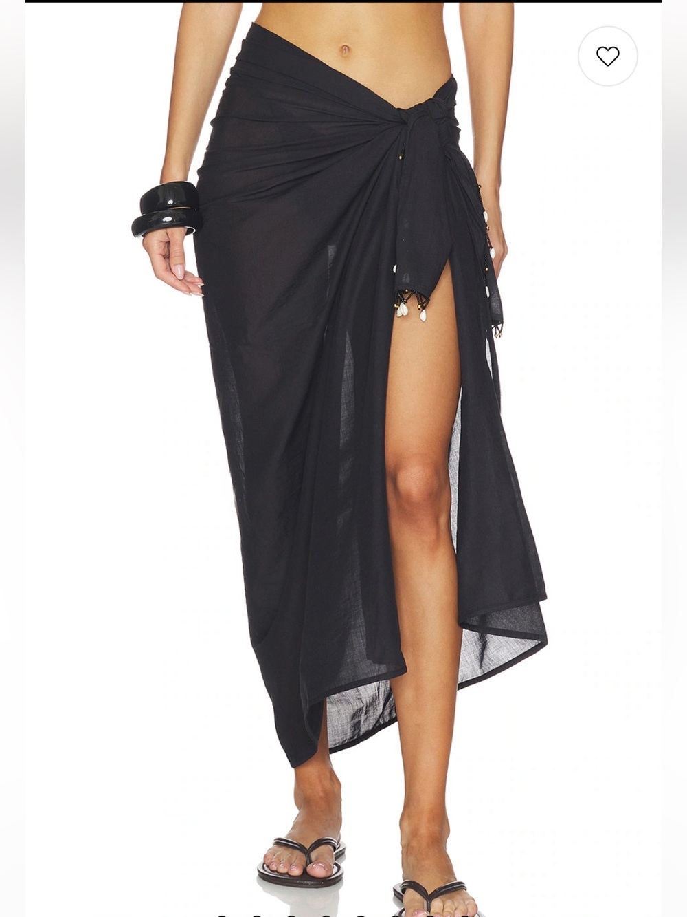 L*Space Mika Sarong in Black size One Size